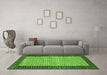 Machine Washable Persian Green Traditional Area Rugs in a Living Room,, wshtr4423grn