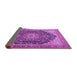 Sideview of Medallion Purple Traditional Rug, tr4424pur