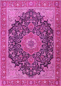 Medallion Pink Traditional Rug, tr4424pnk