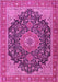 Medallion Pink Traditional Rug, tr4424pnk