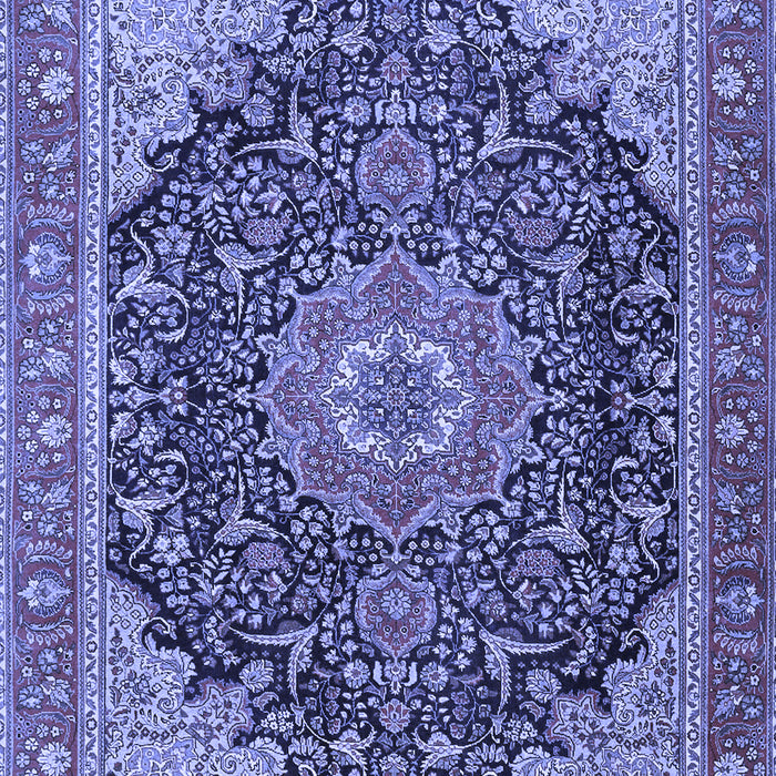 Medallion Blue Traditional Rug, tr4424blu
