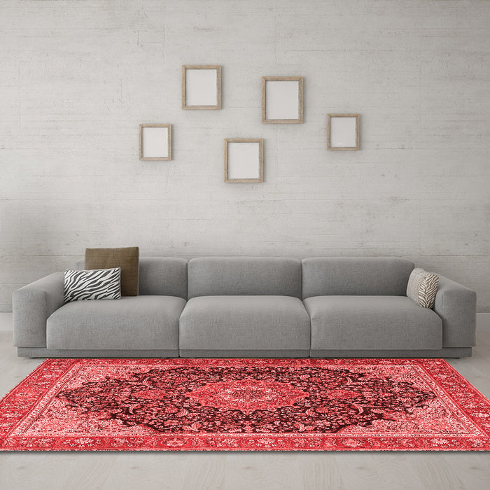 Traditional Red Washable Rugs