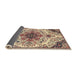 Sideview of Traditional Chestnut Brown Medallion Rug, tr4425