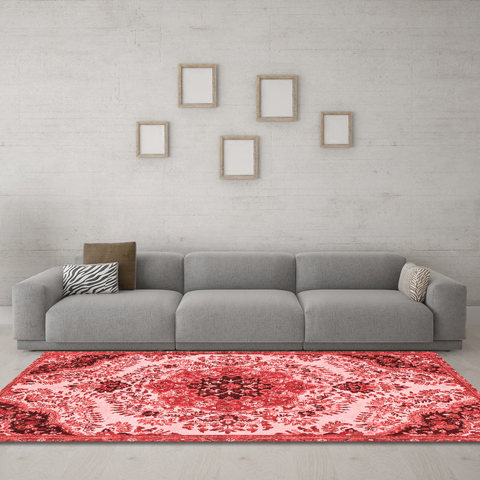 Traditional Red Washable Rugs