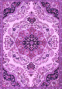 Medallion Purple Traditional Rug, tr4425pur