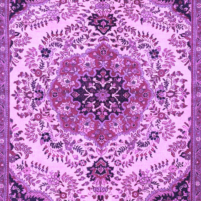 Medallion Purple Traditional Rug, tr4425pur