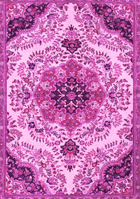 Medallion Pink Traditional Rug, tr4425pnk