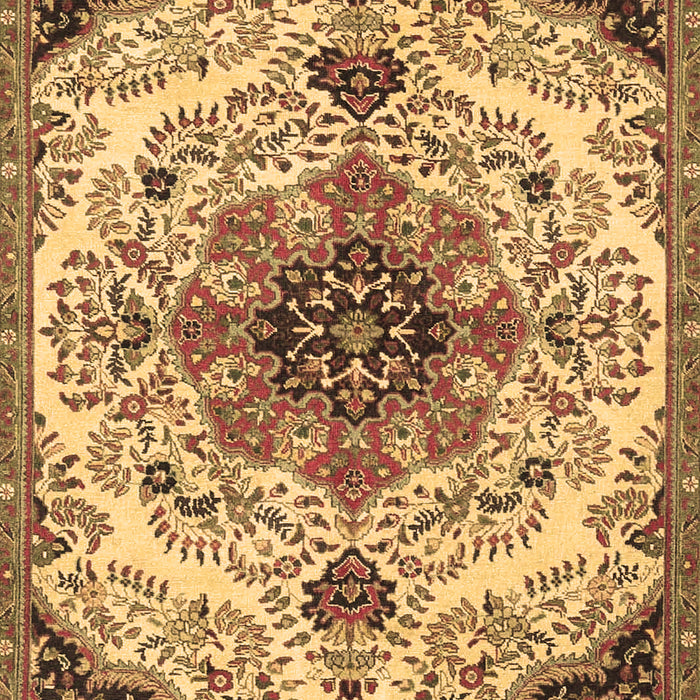 Medallion Brown Traditional Rug, tr4425brn