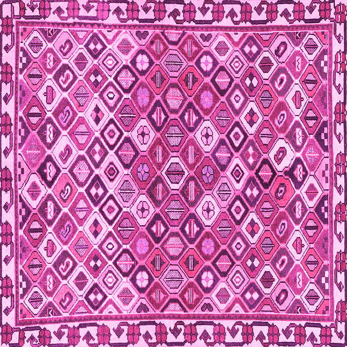 Square Persian Pink Traditional Rug, tr4426pnk