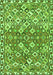 Serging Thickness of Machine Washable Persian Green Traditional Area Rugs, wshtr4426grn