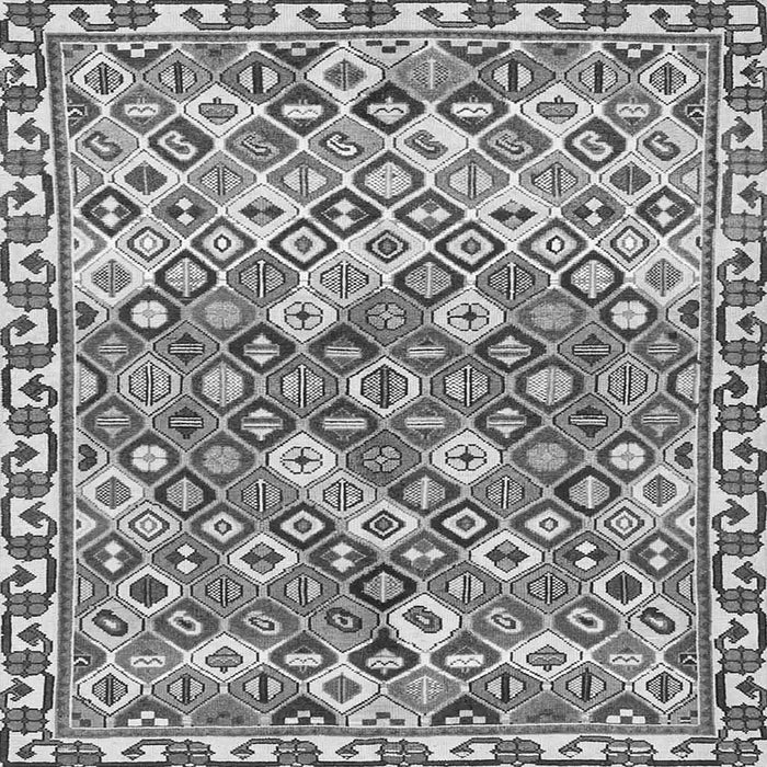 Serging Thickness of Persian Gray Traditional Rug, tr4426gry