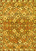 Machine Washable Persian Yellow Traditional Rug, wshtr4426yw