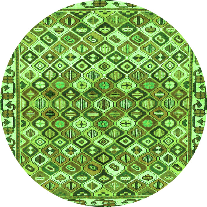 Machine Washable Persian Green Traditional Area Rugs, wshtr4426grn