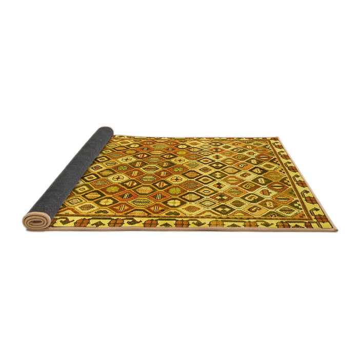 Sideview of Persian Yellow Traditional Rug, tr4426yw