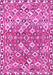 Machine Washable Persian Pink Traditional Rug, wshtr4426pnk