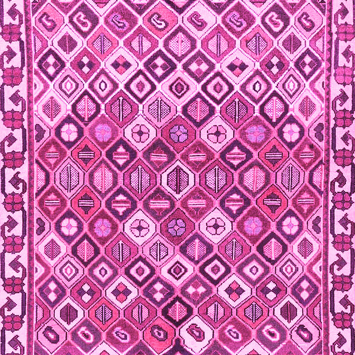 Machine Washable Persian Pink Traditional Rug, wshtr4426pnk
