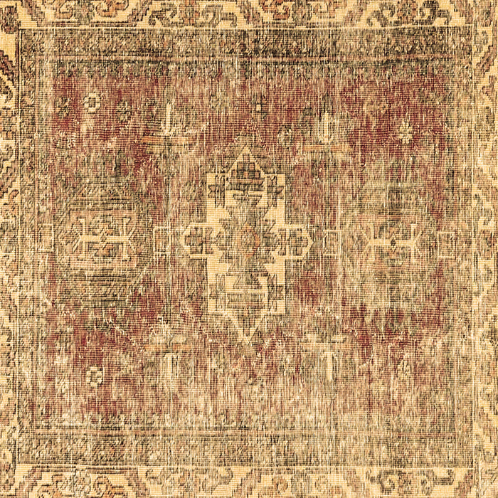 Square Machine Washable Persian Brown Traditional Rug, wshtr4428brn