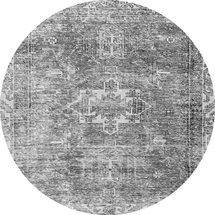 Machine Washable Persian Gray Traditional Rug, wshtr4428gry