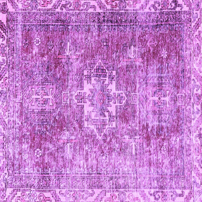 Square Persian Purple Traditional Rug, tr4428pur
