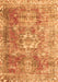 Serging Thickness of Machine Washable Persian Orange Traditional Area Rugs, wshtr4428org