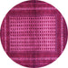 Round Persian Pink Traditional Rug, tr4429pnk