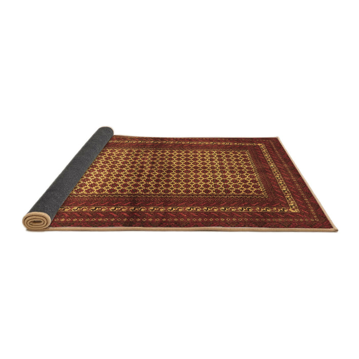 Sideview of Persian Brown Traditional Rug, tr4429brn