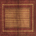 Square Persian Brown Traditional Rug, tr4429brn