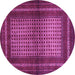 Round Persian Purple Traditional Rug, tr4429pur