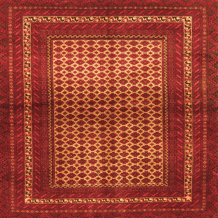 Serging Thickness of Persian Orange Traditional Rug, tr4429org