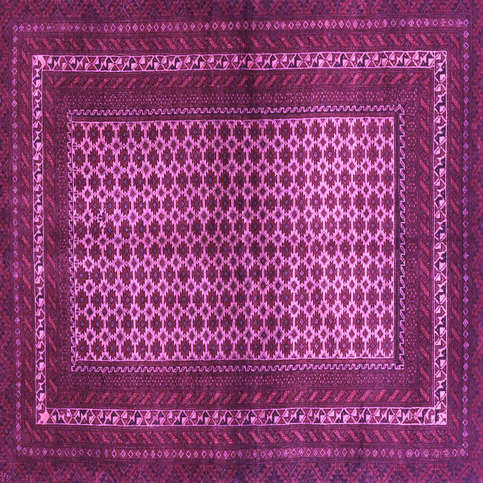 Square Machine Washable Persian Purple Traditional Area Rugs, wshtr4429pur