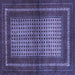 Square Persian Blue Traditional Rug, tr4429blu
