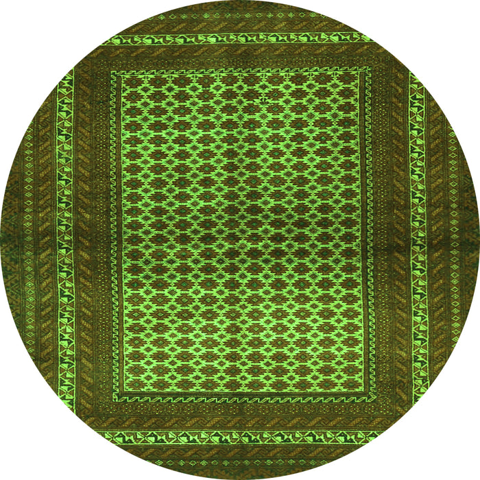 Machine Washable Persian Green Traditional Area Rugs, wshtr4429grn