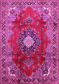 Medallion Pink Traditional Rug, tr442pnk