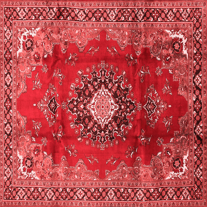 Medallion Red Traditional Rug, tr442red