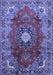 Medallion Blue Traditional Rug, tr442blu