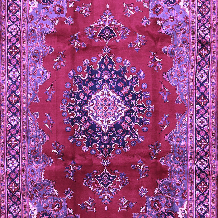 Medallion Purple Traditional Rug, tr442pur