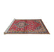 Sideview of Machine Washable Traditional Camel Brown Rug, wshtr4430