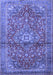 Medallion Blue Traditional Rug, tr4430blu