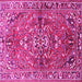 Square Persian Pink Traditional Rug, tr4431pnk