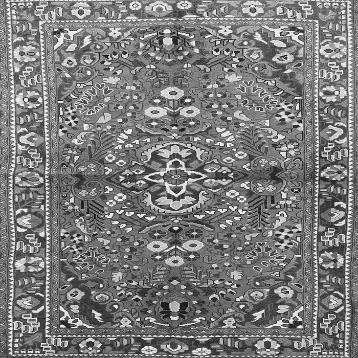 Serging Thickness of Persian Gray Traditional Rug, tr4431gry