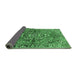 Sideview of Persian Emerald Green Traditional Rug, tr4431emgrn