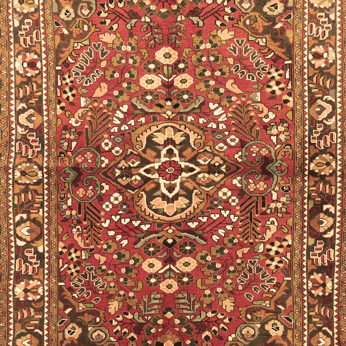 Machine Washable Persian Brown Traditional Rug, wshtr4431brn