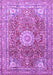 Medallion Purple Traditional Rug, tr4432pur