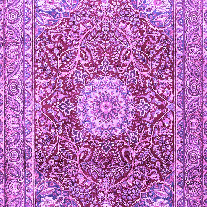 Medallion Purple Traditional Rug, tr4432pur