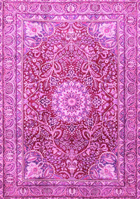 Medallion Pink Traditional Rug, tr4432pnk