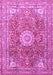 Medallion Pink Traditional Rug, tr4432pnk