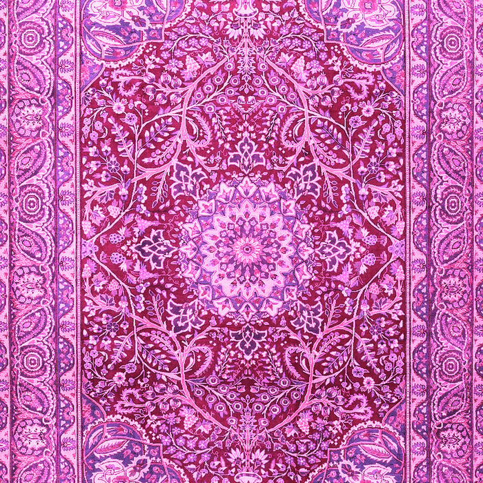 Medallion Pink Traditional Rug, tr4432pnk
