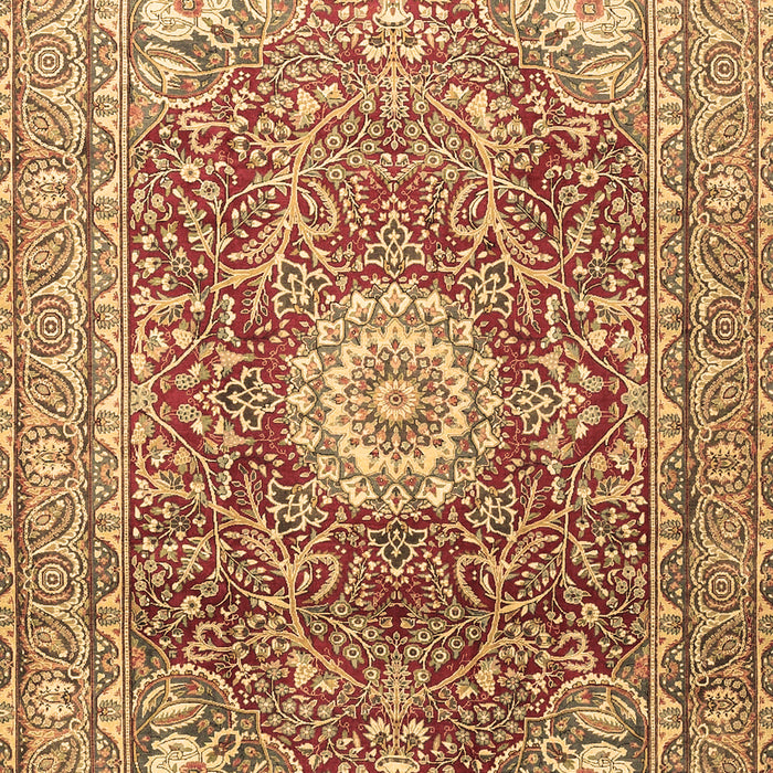Medallion Brown Traditional Rug, tr4432brn
