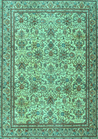 Persian Turquoise Traditional Rug, tr4433turq