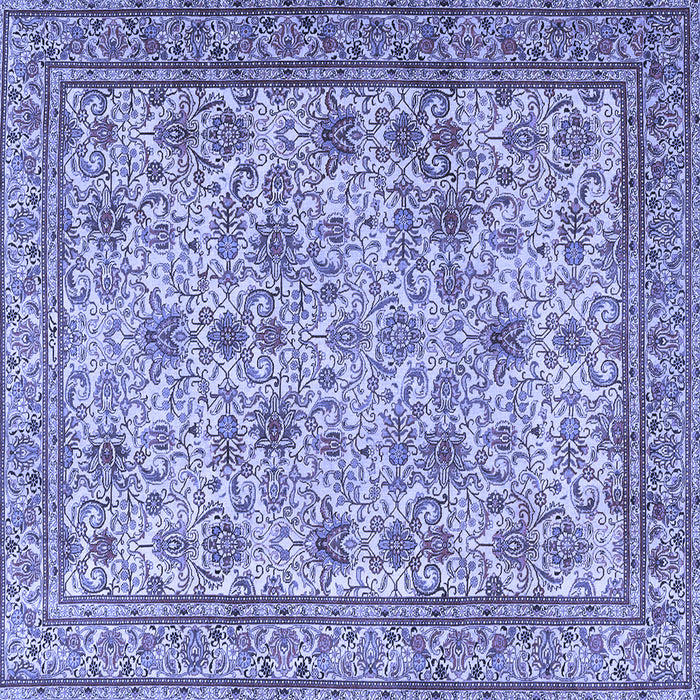 Square Persian Blue Traditional Rug, tr4433blu